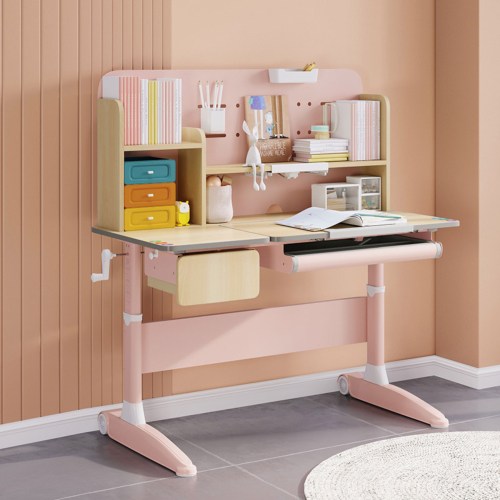 Pink study cheap desk